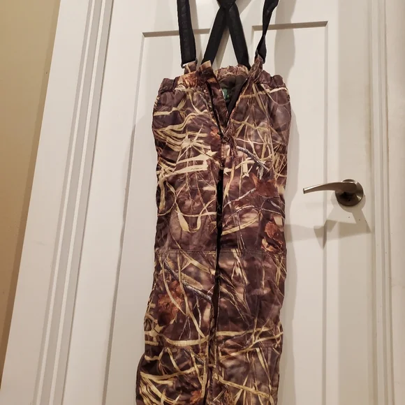 Cabela's for Kids Camo Insulated Pants W Suspenders